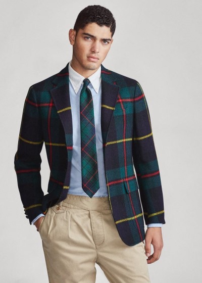 Blazer Polo Ralph Lauren Hombre Verdes / Azules / Rojos / Amarillos - Polo Soft Tartan - JCPGQ2513